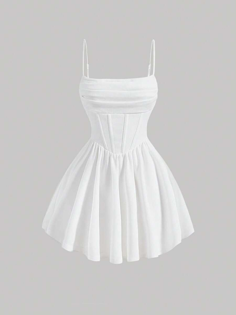 Luna — Robe Courte Évasée Chic