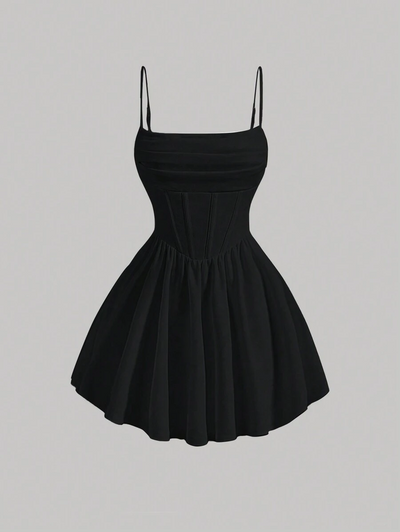 Luna — Robe Courte Évasée Chic