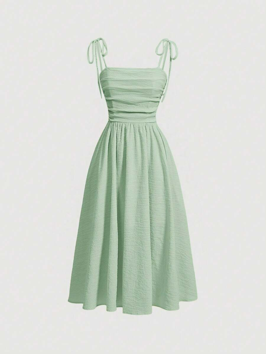 Mila — Robe Midi Vert d’Eau Bohème