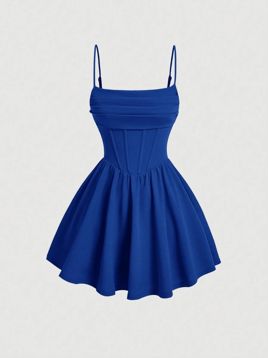 Luna — Robe Courte Évasée Chic