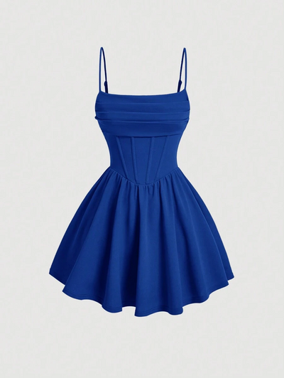 Luna — Robe Courte Évasée Chic