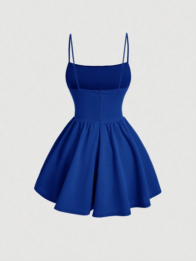 Luna — Robe Courte Évasée Chic